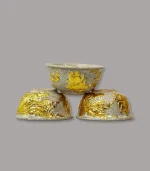 bát cúng men rạn dát vàng Bát Trang - Gốm Chín