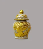 chóe rồng men rạn dát vàng Bát Trang - Gốm Chín