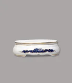 đế bát hương rồng men lam vẽ vàng Bát Tràng - Gốm Chín