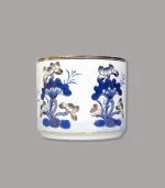 bát hương sen men lam vẽ vàng cao cấp Bát Tràng - Gốm Chín