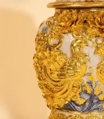 Chóe Men Rạn Dát Vàng Công Đào Công Danh Phú Quý