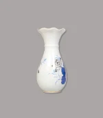 Lọ lượn men lam vẽ vàng Bát Tràng - Gốm Chín