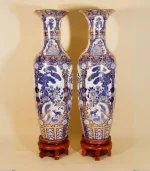 Lộc Bình Sứ Khử Vẽ Vàng – Kim Lam Tứ Quý (Tứ Cảnh)