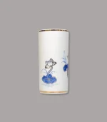 ống hương men lam vẽ vàng Bát Tràng - Gốm Chín