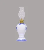 đèn dầu men lam sứ khử Bát Tràng - Gốm Chín
