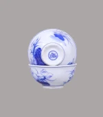 Bát cơm cúng sứ khử men lam