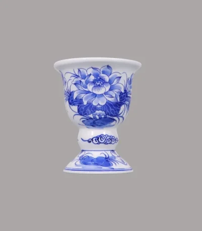 ly phật thủ men lam sứ khử Bát Tràng - Gốm Chín