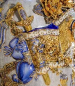 Cặp Lộc Bình Men Rạn Vẽ Vàng Phúc Đức Cửu Ngư Quần Hội