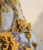 Cặp Lộc Bình Men Rạn Vẽ Vàng Phúc Đức Cửu Ngư Quần Hội