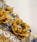 Cặp Lộc Bình Men Rạn Vẽ Vàng Phúc Đức Cửu Ngư Quần Hội