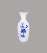 Tiểu Lộc Bình Sen Men Lam Sứ Khử Bát Tràng - Gốm Chín